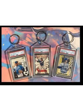 3134 Bobby Witt Jr 3 Pack Bundle 3 Different Custom Novelty Keychains-Great Gift